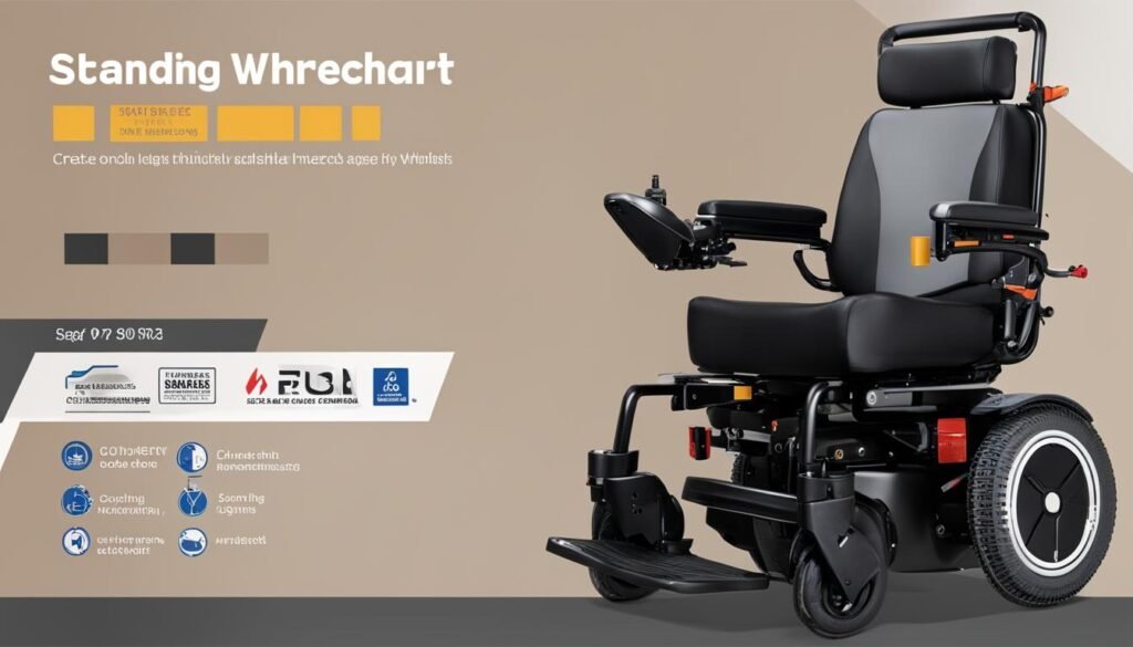 站立輪椅安全標示