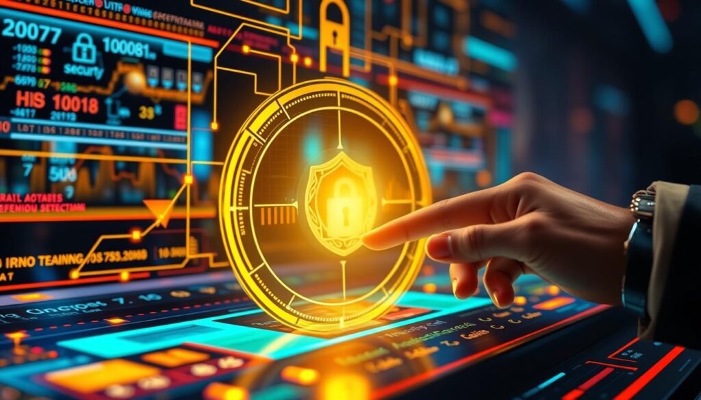 Generate an image of a secure cryptocurrency transaction on 優塔娛樂城