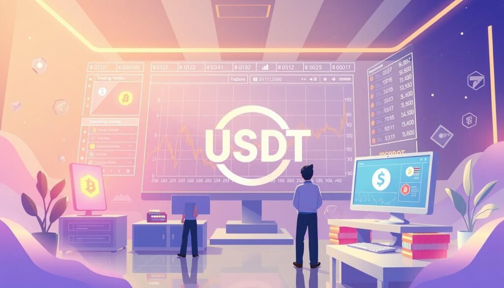 生成USDT加密貨幣交易系統的圖片