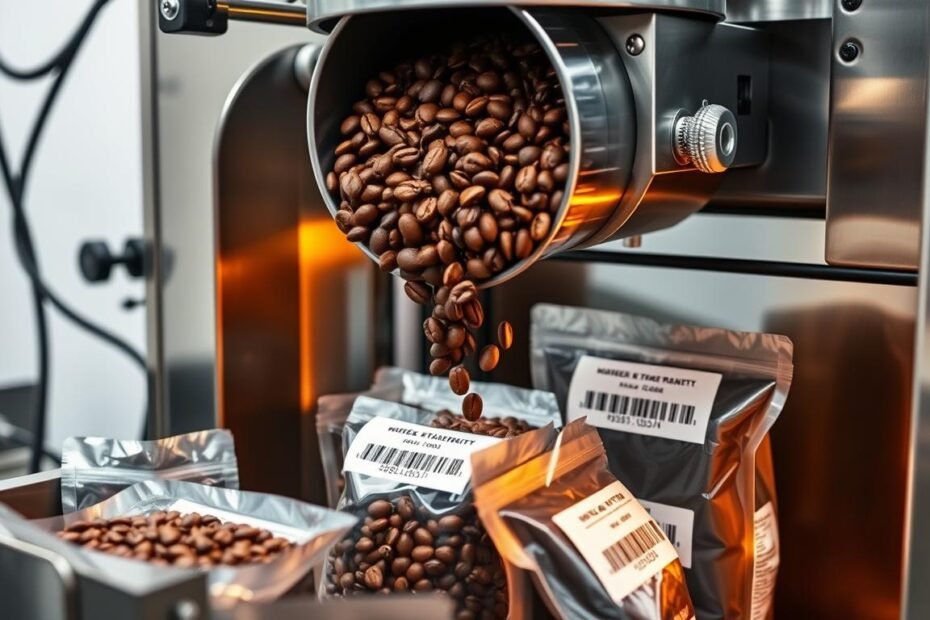 packaging of coffee beans