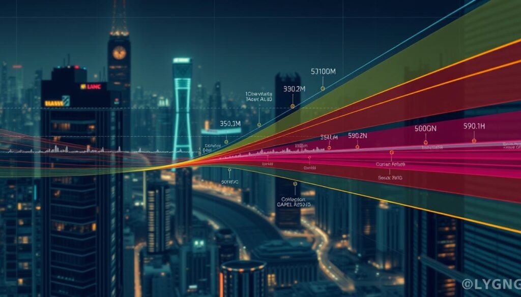 5G網絡頻譜分配示意圖 5G網絡頻譜分配示意圖