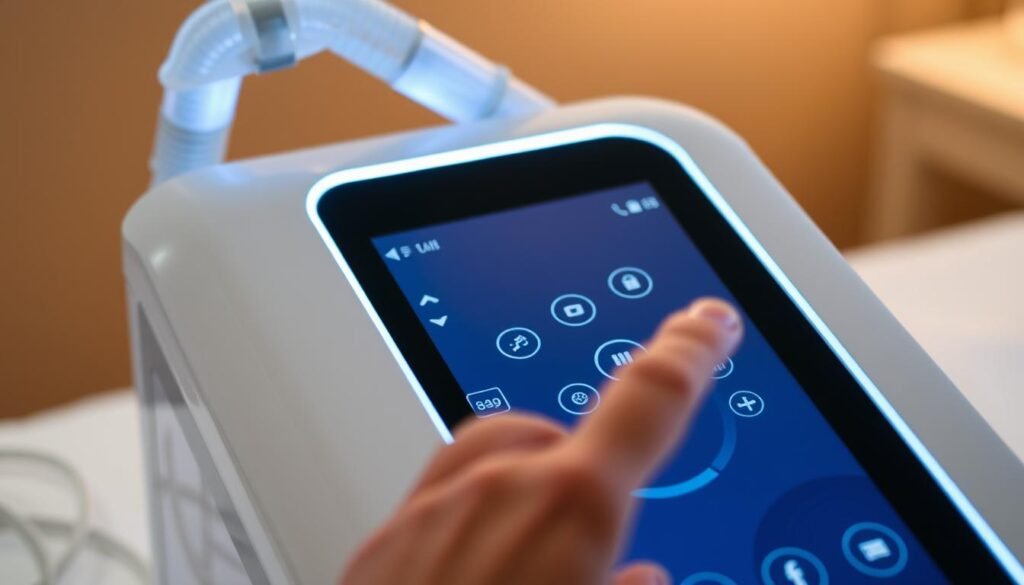 睡眠呼吸機觸控操作